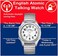FIVE SENSES Atomic English Talking Watch for Seniors with Louder Alarm Clock Visually Impaired by 1098A.