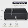 Volcora 13" Electronic Cash Register Drawer for Point of Sale (POSSystem with 4 Bill 5 Coin Cash Tray, Removable Coin Compartment, 24V, RJ11/RJ12 Key-Lock, Media Slot, Black - for Small Businesses.