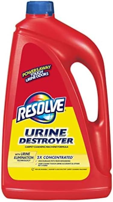 Resolve Urine Destroyer Carpet Cleaning Machine Formula, Safe for Bissell, HooverRug Doctor, Carpet Cleaner, Carpet Cleaner Solution, 96 OZ.