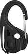 Nite Ize NCJ-25-2R3 CamJam Tie Down Rope Tightener with Carabiner Clip, 2-Pack with Cord, Black, 2 Count.