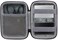 co2crea Hard Travel Case Replacement for Samsung T7 Touch Portable SSD 500GB 1TB 2TB External Solid State Drives (Black caseInside Grey2 in 1.