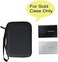 co2crea Hard Travel Case Replacement for Samsung T7 Touch Portable SSD 500GB 1TB 2TB External Solid State Drives (Black caseInside Grey2 in 1.