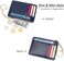 Valentoria Slim RFID Blocking Card Holder Small Pocket Wallet Keychian Zipper Coin Purse Minimalist Leather CashCoinCards Case for Women Men, Royalblue, s, Rfid Wallet.