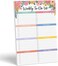 Sweetzer &amp; Orange SweetzerOrange Grocery and Weekly Floral Meal Planners 6 inches X 9 inches.