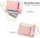Valentoria Minimalist Small Leather Card Holder Pocket Wallet Womens Coin Purse Handbag (Pink.