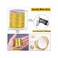anezus 18 Gauge Jewelry Wire for Jewelry Making, Craft Wire Tarnish Resistant Copper Beading Wire for Jewelry Making Supplies and Crafting (18 Gauge, Brass Gold.