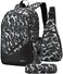 Bunie Boys Backpack for School Large Bookbag Set for Middle High Elementary Casual Daypack.