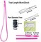 luckkyme 24Pack Replacement Drawstrings Drawcords 8 Pieces Cord Locks for Pants Sweatpants Hoodies Scrubs Jackets Shorts, with 3 Pieces Drawstring Threader Re-Threader Tool 53" Long (12 Color.