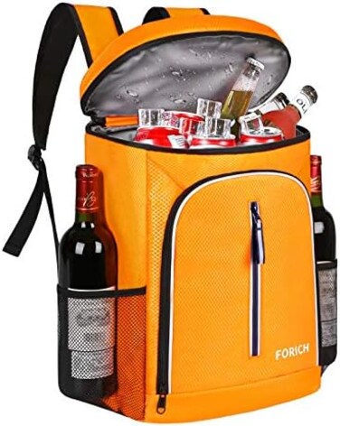 FORICH Soft Cooler Backpack Insulated Waterproof Backpack Cooler Bag Leak Proof Portable Small Cooler Backpacks to Work Lunch Travel Beach Camping Hiking Picnic Fishing Beer for Men Women.