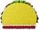 Jergrim Taco Tuesday Pinata (Small Stick Included17. 5" x 11" x 5" Perfect for Taco Bout Parties, Decorations, Birthday pi&Atilde;&fnof;ata, Fiesta Theme Celebration, Mexican Bash, Photo Prop by Get a pinata.