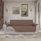 Easy-Going 4 Seater Sofa Slipcover Reversible Sofa Cover Water Resistant Couch Cover with Foam Sticks Elastic Straps Furniture Protector for Pets Kids Children Dog Cat (XX-Large, Brown/Beige.