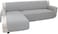 Easy-Going L-Shape Sectional Couch Cover - Large, Light Gray.