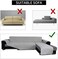 Easy-Going L-Shape Sectional Couch Cover - Large, Light Gray.
