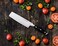 linoroso Nakiri Knife 7 inch Japanese Chef Knife, Asian Vegetable Cleaver Kitchen Knife, German High Carbon Stainless Steel Usuba Knife with Full Tang Ergonomic Handle for Home Kitchen and Restaurant.