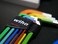 Wiha 66980 9 Piece Ball End Color Coded Hex L-Key Set - Metric.
