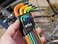 Wiha 66980 9 Piece Ball End Color Coded Hex L-Key Set - Metric.
