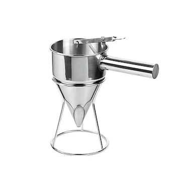WOOPOWER Stainless Steel Funnel Octopus Balls Tools With HandleRack, Pancake Batter Dispenser, Waffle Batter Dispenser, Pancake Maker Cooking Tools.