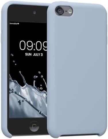 kwmobile TPU Silicone Case Compatible with Apple iPod Touch 6G / 7G (6th and 7th Generation- Case Soft Flexible Protective Cover - Light Blue Matte.