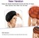 B BEAUTYBABY Black Cordless Deep Conditioning Heat Cap, Microwavable Treatment Steaming Heat Cap for Thermal Spa Curly Hair, 100% Natural Cotton Flaxseed Seed Interior.