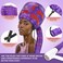 ملحق مجفف الشعر Amzpic Bonnet Hood - مجفف شعر ناعم وقابل للتعديل وكبير الحجم للغاية لتسريع وقت التجفيف في المنزل، سهل الاستخدام للتصفيف والتجعيد والترطيب العميق (أرجواني).