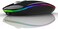 TENMOS Wireless Bluetooth Mouse, LED Slim (Bluetooth 5. 1USB2. 4GHz Rechargeable Silent Bluetooth Wireless Mouse with Type C Adapter for Laptop/MacBook/iPad OS 13 and Above (Black.