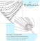 ELABEST Sethain Boho Crystal Body Chain Sparkly Rhinestone Bikini Chest Chains Bra Nightclub Body Accessories Jewelry for Women and Girls (Silver.