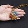 Top Plaza 7 Chakra Healing Crystal Natural Round Gemstone Pendant Necklace Life Tree Copper Wire Wrapped Beads Necklaces Reiki Jewelry for Women.