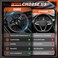 RASTP Universal Racing Steering Wheel 13. 8&rdquo;/350mm 6 Bolts Grip Vinyl LeatherAluminum with Horn Button for Car -Black.