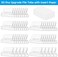 Paxcoo File Folder Tabs, 50 Sets Hanging File Folder Labels Tabs and Inserts for Hanging Folders.