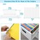 Paxcoo File Folder Tabs, 50 Sets Hanging File Folder Labels Tabs and Inserts for Hanging Folders.