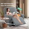 YEMYHOM 4 Pieces Stretch Recliner Slipcover Latest Jacquard Recliner Chair Cover with Side Pocket Anti-Slip Fitted Recliner Cover Couch Furniture Protector with Elastic Bottom (Recliner, Light Gray.
