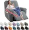 YEMYHOM 4 Pieces Stretch Recliner Slipcover Latest Jacquard Recliner Chair Cover with Side Pocket Anti-Slip Fitted Recliner Cover Couch Furniture Protector with Elastic Bottom (Recliner, Light Gray.
