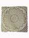 INDIAN CRAFT CASTLE Gold Mandala Barmeri Large Floor Pillow Cover Cushion Meditation Seating Ottoman Throw Cover Hippie Decorative Zipped Bohemian Pouf Ottoman Poufs, Pom Pom Pillow Cases (White Gold,