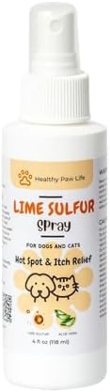 Classic's Lime Sulfur Dip Spray - Pet Care for Dry and Itchy Skin - Spotcare and Safe Solution for Dog, Cat, Puppy, Kitten, Horse (4 oz.