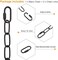 PEESIN Black Pendant Light Fixture Chain, 6 Feet Lighting Hanging Chain, Pendant Lamp Fixture Chain Extension with Connection Locks, Heavy Duty Lighting Chain Replacement for Chandelier, Plants, 50 BL