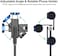ATUMTEK Selfie Stick Tripod, Extendable 3 in 1 Aluminum Bluetooth Selfie Stick with Wireless Remote and Tripod Stand for iPhone 16/15/14/13/12/11 Pro Max/XS Max/XS/XR/X/8/7, Samsung Smartphones Blue.