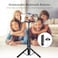 ATUMTEK Selfie Stick Tripod, Extendable 3 in 1 Aluminum Bluetooth Selfie Stick with Wireless Remote and Tripod Stand for iPhone 16/15/14/13/12/11 Pro Max/XS Max/XS/XR/X/8/7, Samsung Smartphones Blue.