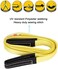 XSTRAP STANDARD رافعة حبل شديدة التحمل بقوة كسر 4000 رطل وطول 65 قدمًا مع 2PK حبل رفع بطول 8 أقدام (أسود).