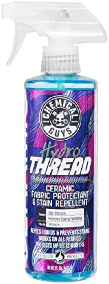 Chemical Guys SPI22616 HydroThread Ceramic Fabric ProtectantStain Repellent (Works on Fabric, CarpetUpholstery, 16 oz.