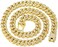 FEEL STYLE Mens Cuban Link Chain Gold Silver Plated Bling Miami Cuban Necklace Diamond Chain for Men 13MM Iced Out Hip Hop Jewelry 18-24inch (24inch, Gold.