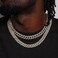 FEEL STYLE Mens Cuban Link Chain Gold Silver Plated Bling Miami Cuban Necklace Diamond Chain for Men 13MM Iced Out Hip Hop Jewelry 18-24inch (24inch, Gold.