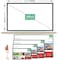 Taotique Projector Screen 100 inch, 4K Movie Projector Screen 16:9 HD Foldable and Portable Anti-Crease Indoor Outdoor Projection Double Sided Video Projector Screen for Home, Party, Office, Classroom