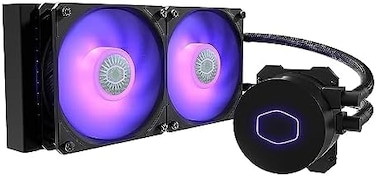 Cooler Master MasterLiquid ML240L RGB V2 Double 120mm (240mmFan All-in-One CPU Water Cooler - Black - MLW-D24M-A18PC-R2.