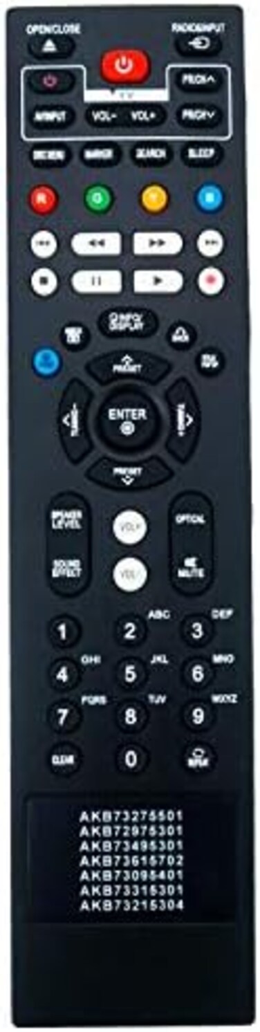 Beyution New AKB73495301 AKB73095401 7in1 Replacement Remote fit for LG Blu-ray Disc DVD Player BD620 BD650 255LG BD610 BD530 BD630 BD640 LHB976 HLX56S HLX55W LHB536 LHB336 BD560C BD590C BD670C BP620N