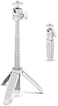 ULANZI MT-08 Mini Tripod Extendable Pole, Portable Selfie Stick 360Rotating, Tabletop Camera Tripod Handy for iPhone Huawei Samsung Google Smartphones Canon Sony DSLR Cameras, White.