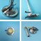 LabZhang Bunsen Burner Lab Natural Gas with Flame Stabilizer and Air with Gas Adjustment, Natural Gas with Propane Lab Heating Equipment, Alloy Steel.