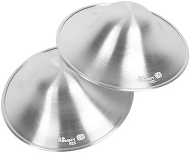 GoMommy Nipple Shields for Nursing Newborn - Handmade 925 Silver Nursing Cups for Breastfeeding - Nipple Protector for Breastfeeding and Pregnancy - Nipple Covers for Women Breastfeeding- No Need Nipp