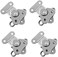 QWORK 4 Pcs Butterfly Twist Latch, Spring Loaded Toggle Latch Catch Hasp Clasp Clamp 304 Stainless Steel for Toolbox Case Chest.