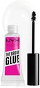 جل تثبيت الحواجب من NYX Professional Makeup، ثبات فائق، يدوم 16 ساعة، تركيبة نباتية، لمسة نهائية طبيعية، فرشاة تطبيق، اللون: شفاف (01).