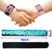 VGOODALL 12 PCS Glitter Slap Bracelet Kids Sequin Bracelet Mermaid Bracelet Flip Wristband Bracelet Kids Birthday Party Favors Supplies.